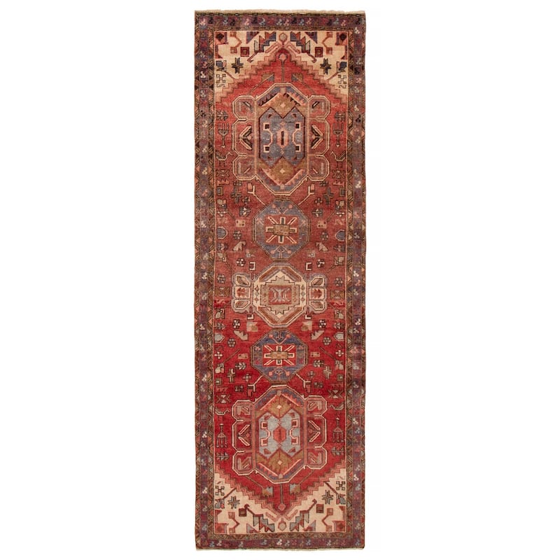 ECARPETGALLERY Hand-knotted Konya Anatolian Copper Wool Rug - 3'6 x 10'11 - Dark Copper - 3'6 x 10'11