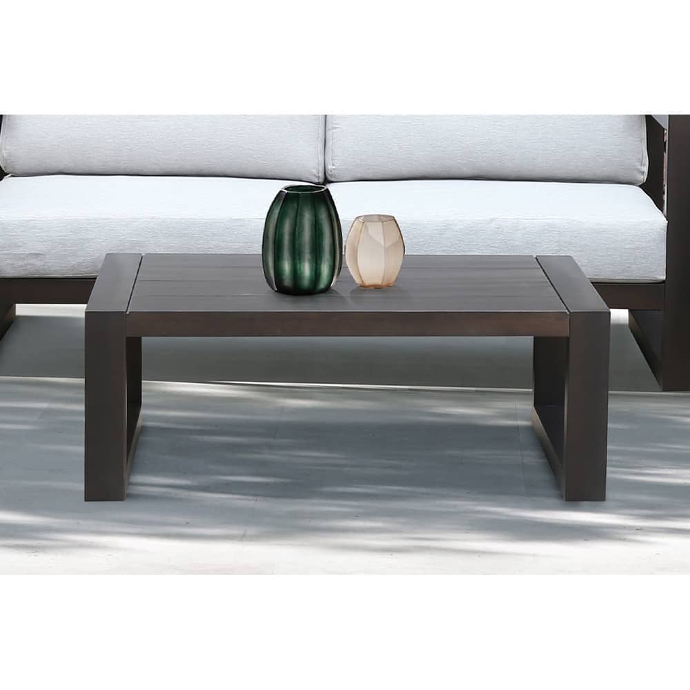 Paradise Solid Eucalyptus Wood 40.5" Outdoor Coffee Table