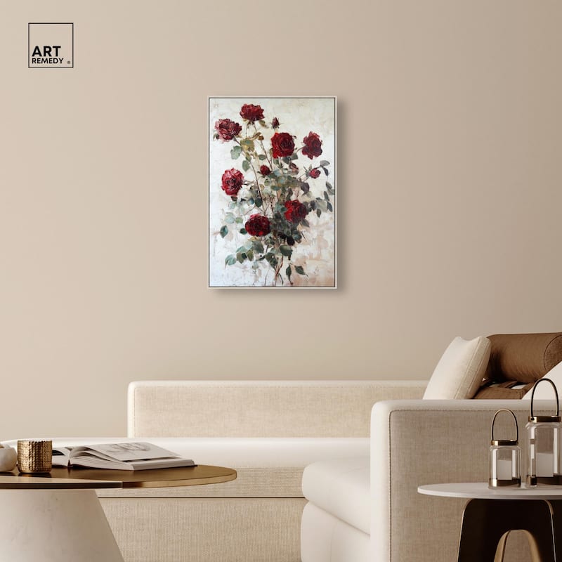 Velvet Vermilion I Canvas by Art Remedy