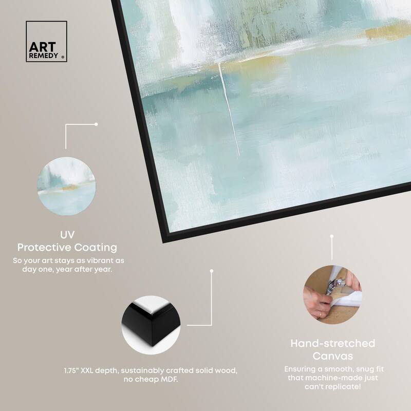 Mirrored Aqua Dream I Canvas by Art Remedy