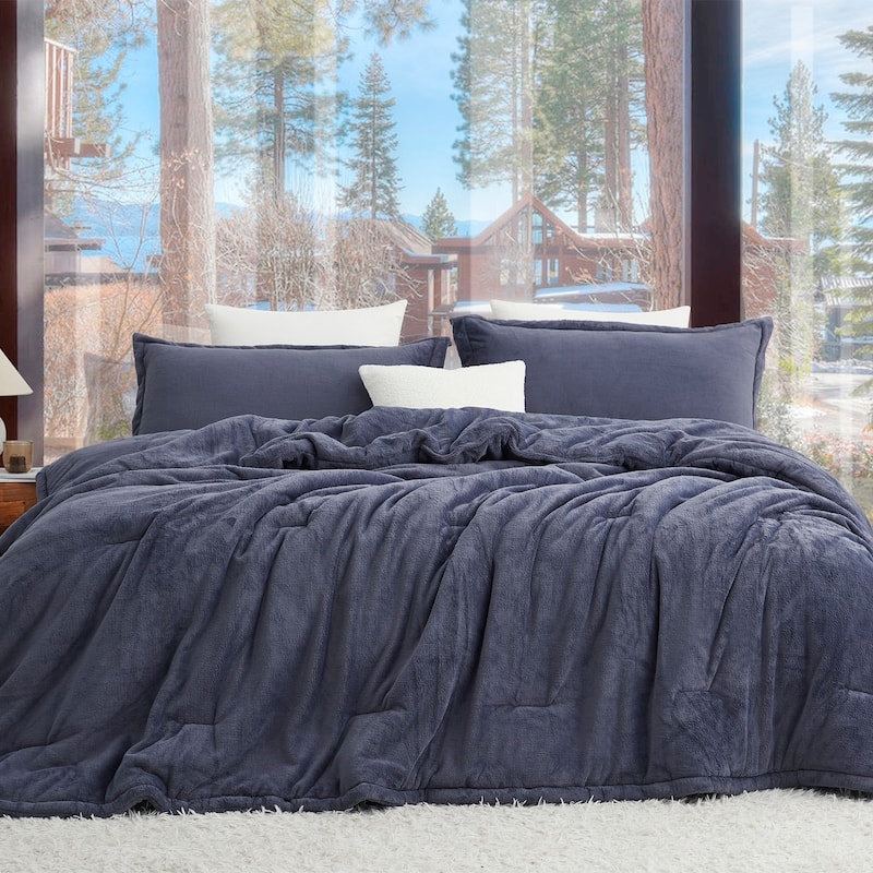 Softer than Soft® - Coma Inducer® Oversized Comforter Set - Double Plush Indigo Black - Oversized Queen