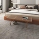 preview thumbnail 18 of 36, LeisureMod Inwood Modern Slatted Platform 5 Foot Wood Bench