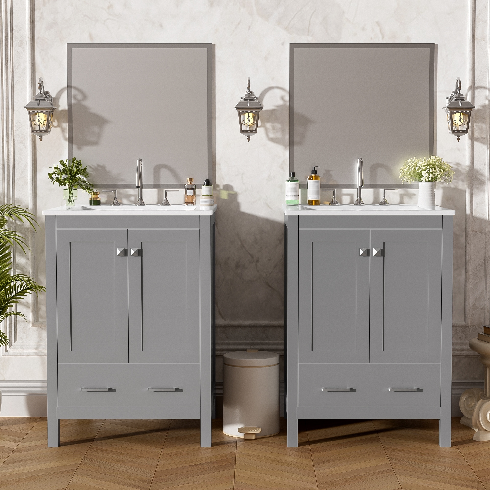 48-Inch Bathroom Vanity with Integrated Sink