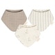 preview thumbnail 1 of 12, Crane Baby Organic 3-pc. Bunny Bib Set Off White
