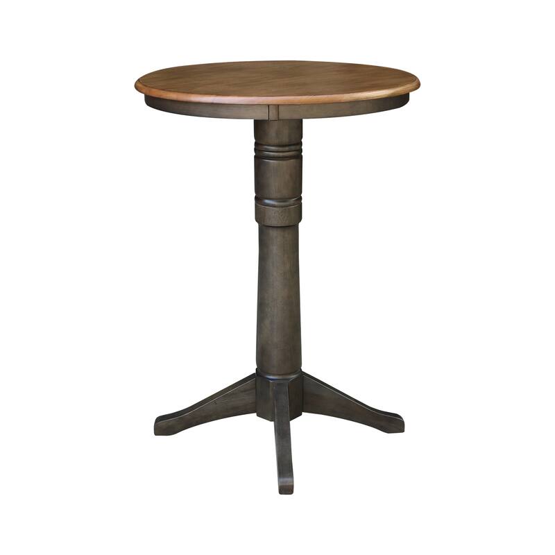 Solid Wood Round Top Pedestal Table