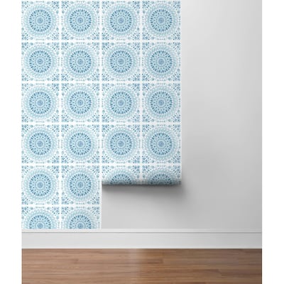 Selma, Mandala 18' x 20.5" Peel & Stick Wallpaper Roll
