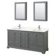 Option Dark Gray / Giotto Quartz Top / Polished Chrome