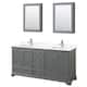 Option Dark Gray / Giotto Quartz Top / Polished Chrome