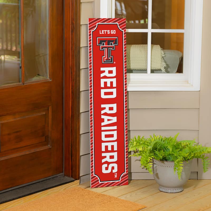 47" Double Sided Seasonal Porch Leaner, Texas Tech University - 47" x 11.25"