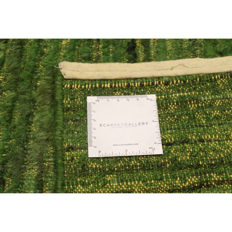 ECARPETGALLERY Hand-knotted Finest Peshawar Ziegler Lime Wool Rug - 10'6 x 12'6