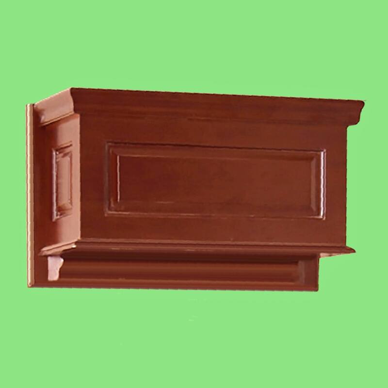 Dark Oak Wood Raised Panel Tank For High Tank Toilet Renovators Supply