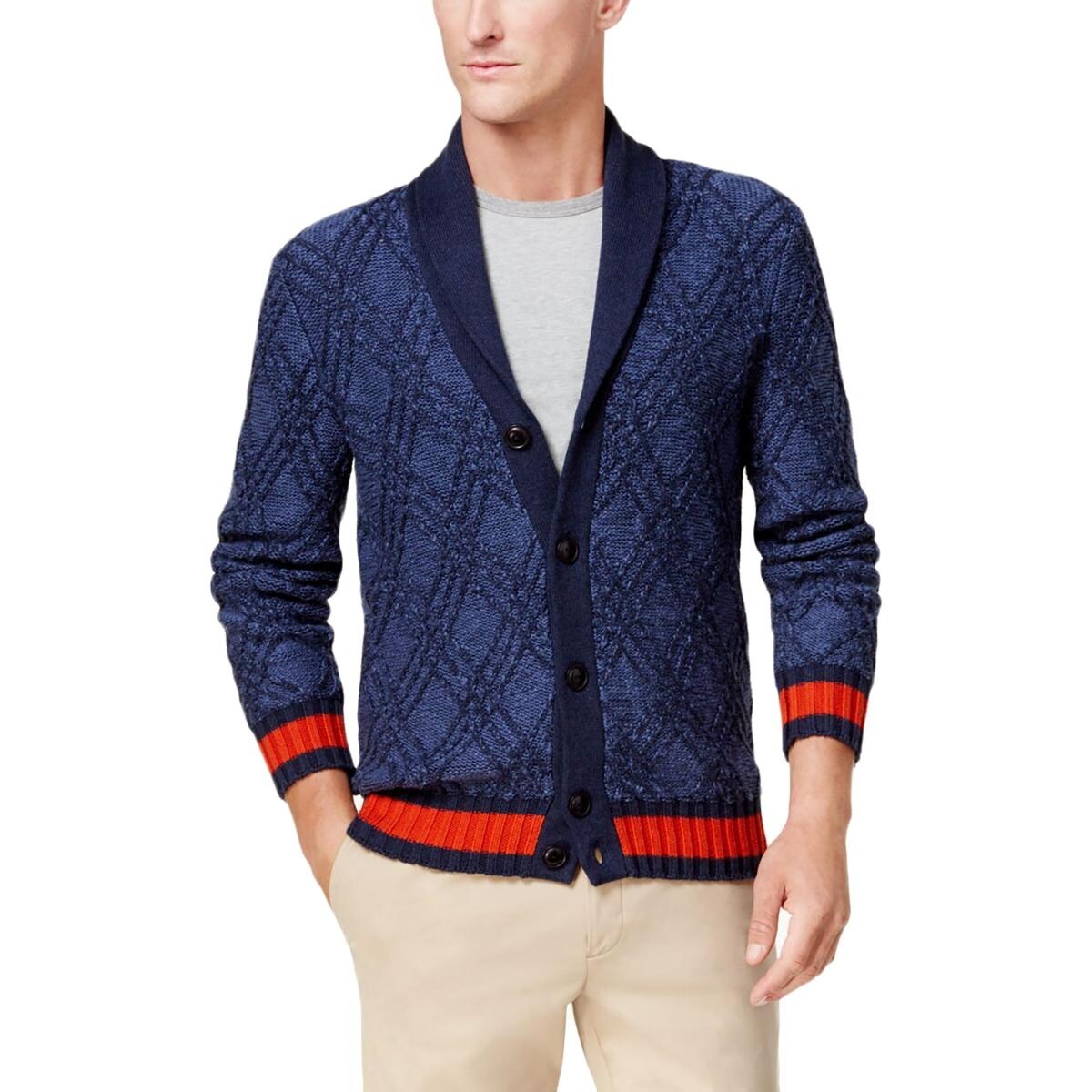 tommy hilfiger mens cardigan sweater