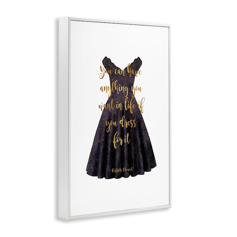 Stupell Dress The Part Fashion Quote Framed Giclee Art Design By Amanda Greenwood