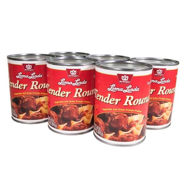 Loma Linda - Vegetarian - Tender Rounds with Gravy (19 oz.) (Pack of 6 ...