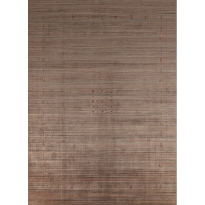 Hand Knotted Oriental 100% Wool Carpet Tribal Tribal Brown Gabbeh Area Rug - 11' 7'' X 9' 0''