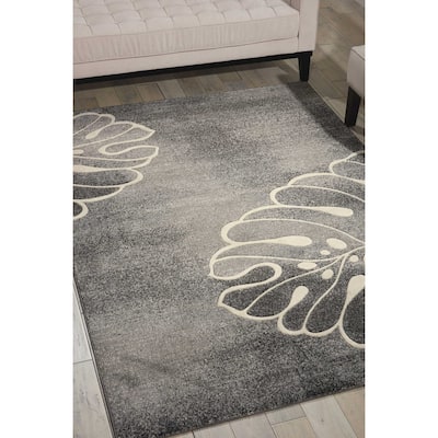 Nourison Maxell Modern Botanical Leaf Area Rug