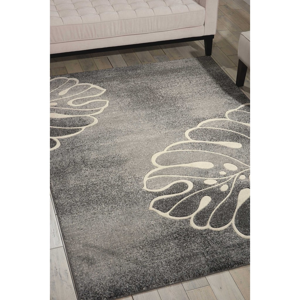 Nourison Maxell Modern Botanical Leaf Area Rug