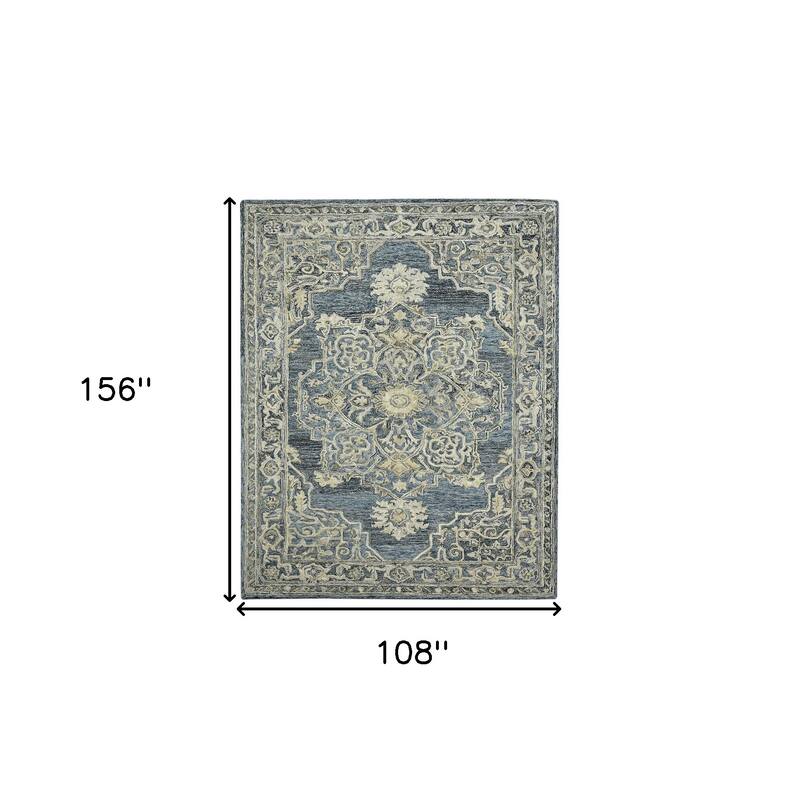 HomeRoots Oriental Transitional Rectangle Area Rug