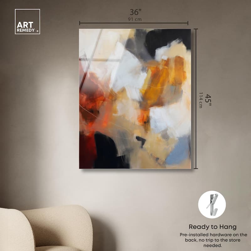 Earth and Fire I Acrylic by Art Remedy, Ready to Hang