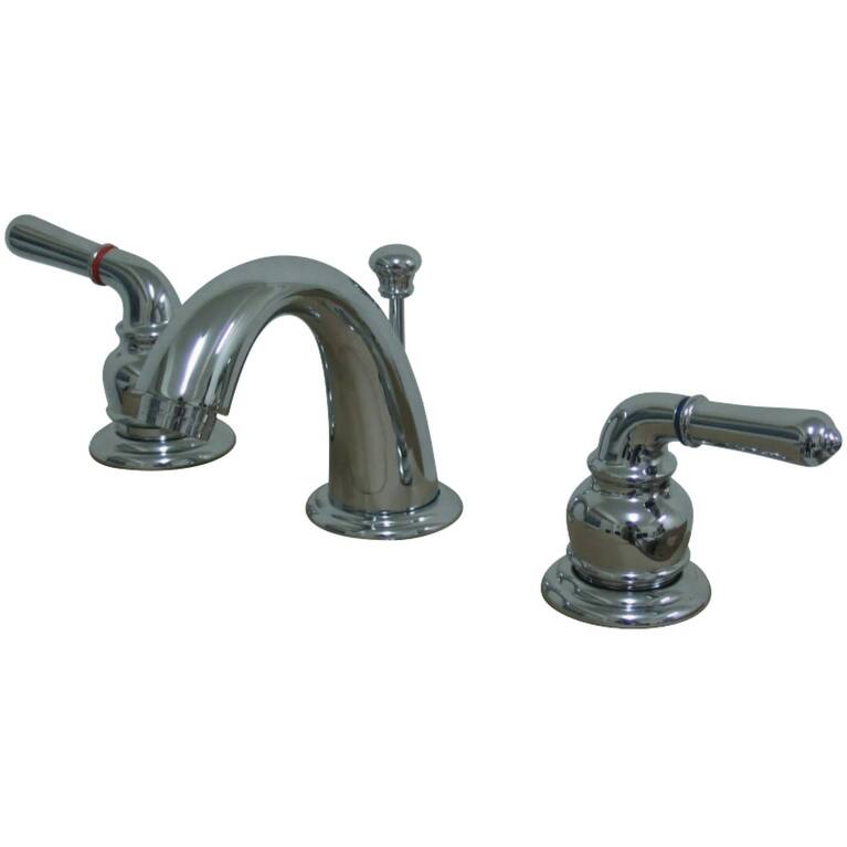 Kingston Brass Magellan Mini-Widespread Bathroom Faucet with Pop-Up - Polished Chrome