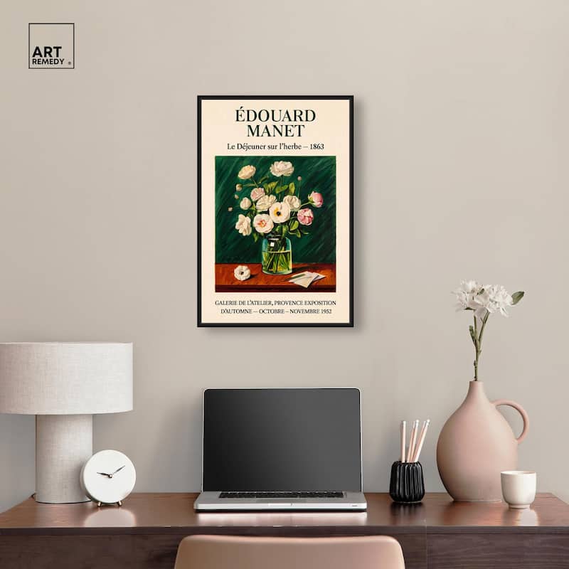 Manet's Floral Canvas by Art Remedy