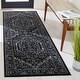 preview thumbnail 96 of 188, SAFAVIEH Adirondack Cheyenne Rustic Oriental Medallion Rug 2'6" x 10' Runner - Black/Ivory