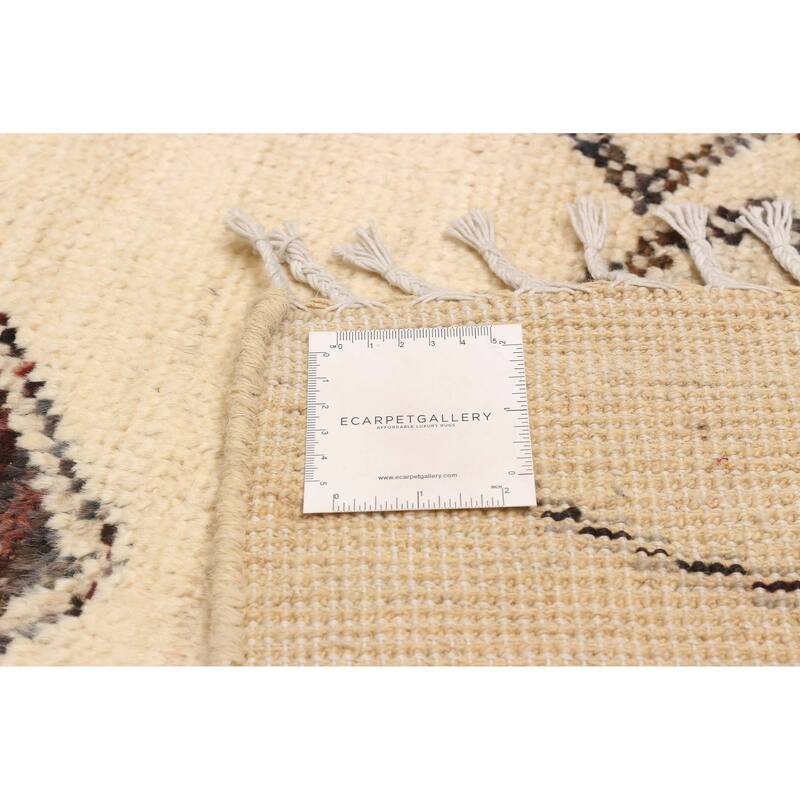 ECARPETGALLERY Hand-knotted Pak Finest Marrakesh Cream Wool Rug - 9'3 x 12'0