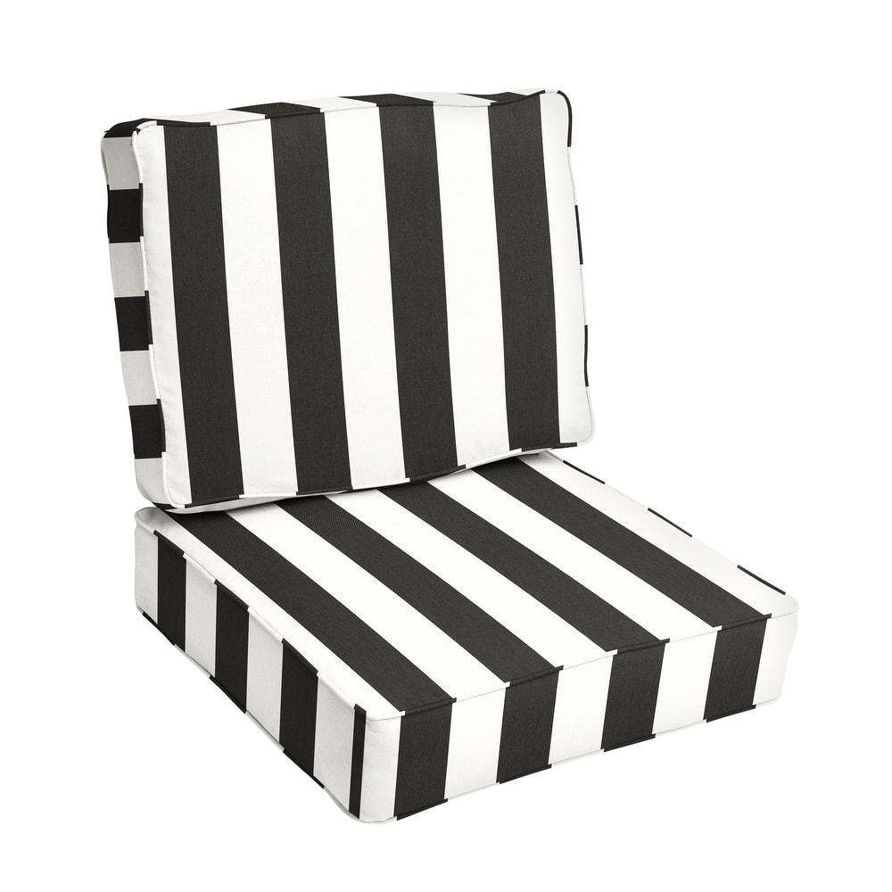 Sorra Home Outdoor Corded Deep Seating Pillow and Cushion Set