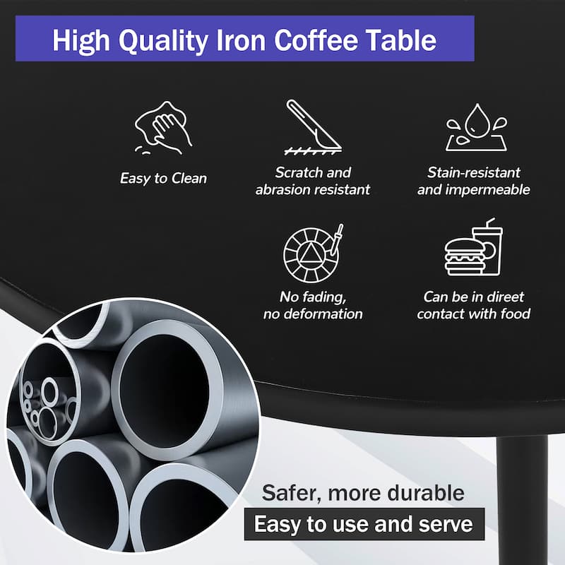 6-Seat Patio Half-Moon Curved Outdoor Furniture Sofa Set with Coffee Table