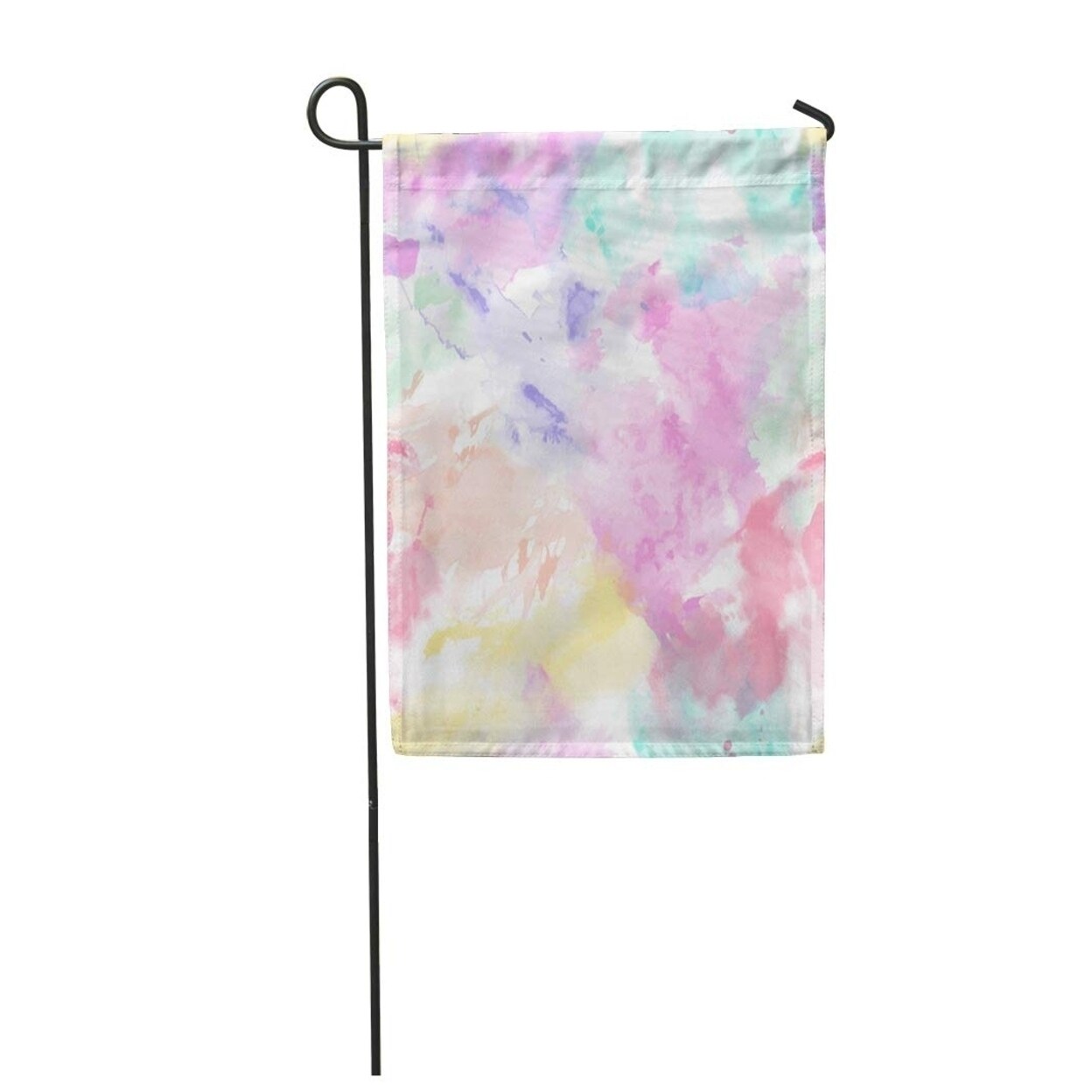 Shop Colorful Watercolor Abstract Expressionism On The White Style Of Drip Painting B Garden Flag Decorative Flag House Banne Overstock 31370588