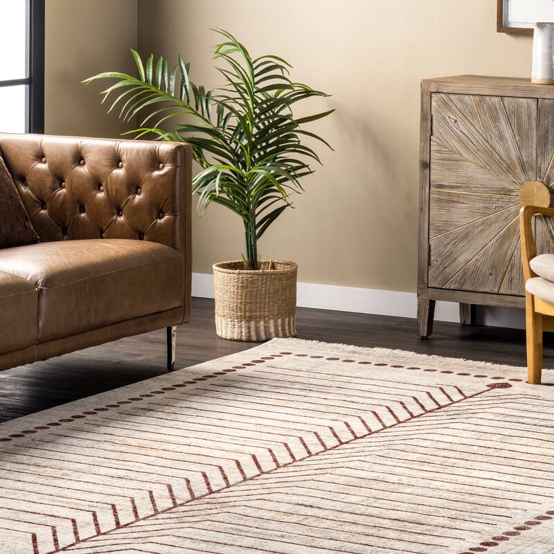 Nuloom Lisa Global Inspired Fringe Area Rug
