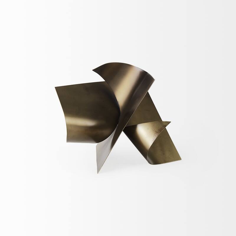 12" Contempo Antiqued Abstract Sculpture - 12"W x 12"D x 12"H