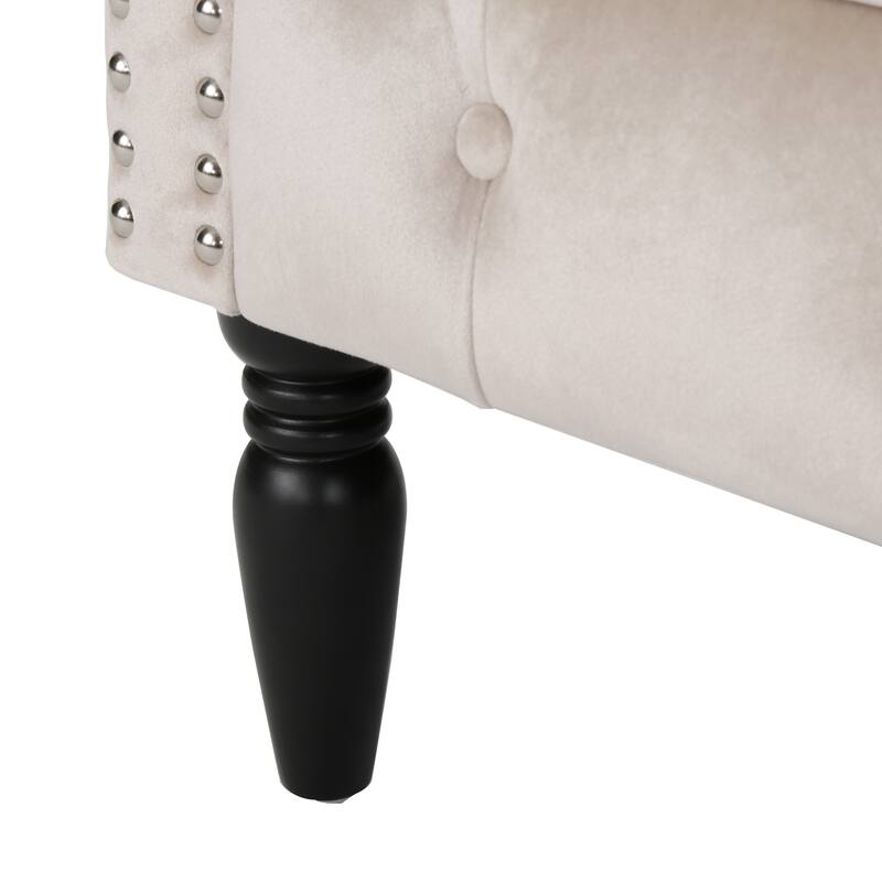 Luxury Velvet Club Chair - Curved Tub Design, Rolled Armrests