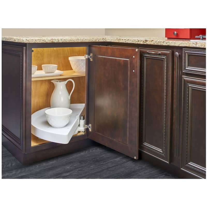 Rev-A-Shelf RAS Polymer 31 Inch Half Moon Shaped Pivoting Single Lazy