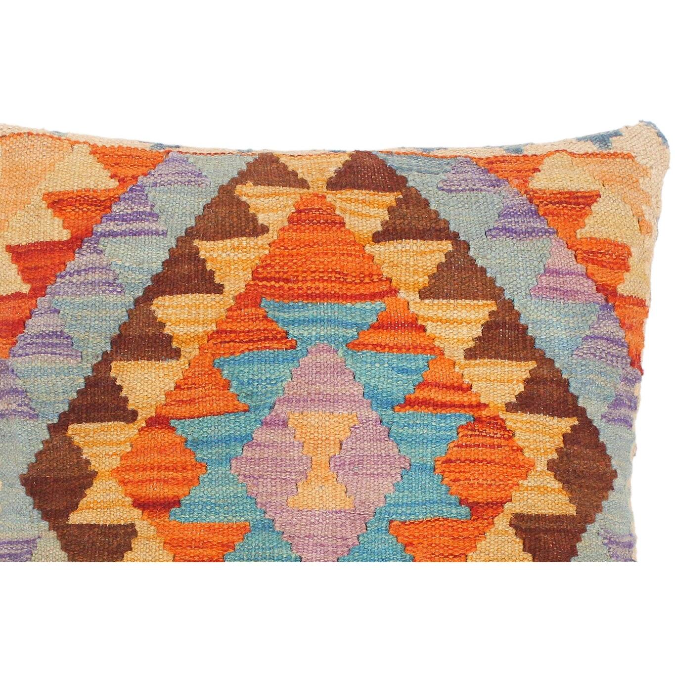 Bauhaus Bee HandWoven Turkish Kilim Throw Pillow 16 in. x 16 in. Bed Bath & Beyond 32524865