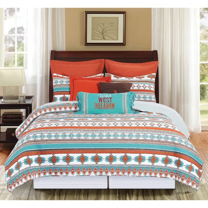 Aqua Valley Quilt Set