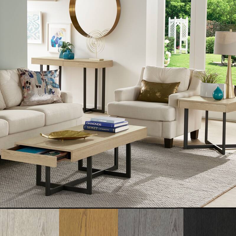 Eldersley Wood Finish Table with Drawer(s) by iNSPIRE Q Modern