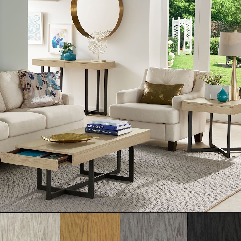 Eldersley Wood Finish Table with Drawer(s) by iNSPIRE Q Modern