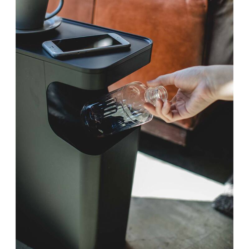 Yamazaki Home Side Table Trash Can, ABS Plastic, 4 gallons, 15 liters
