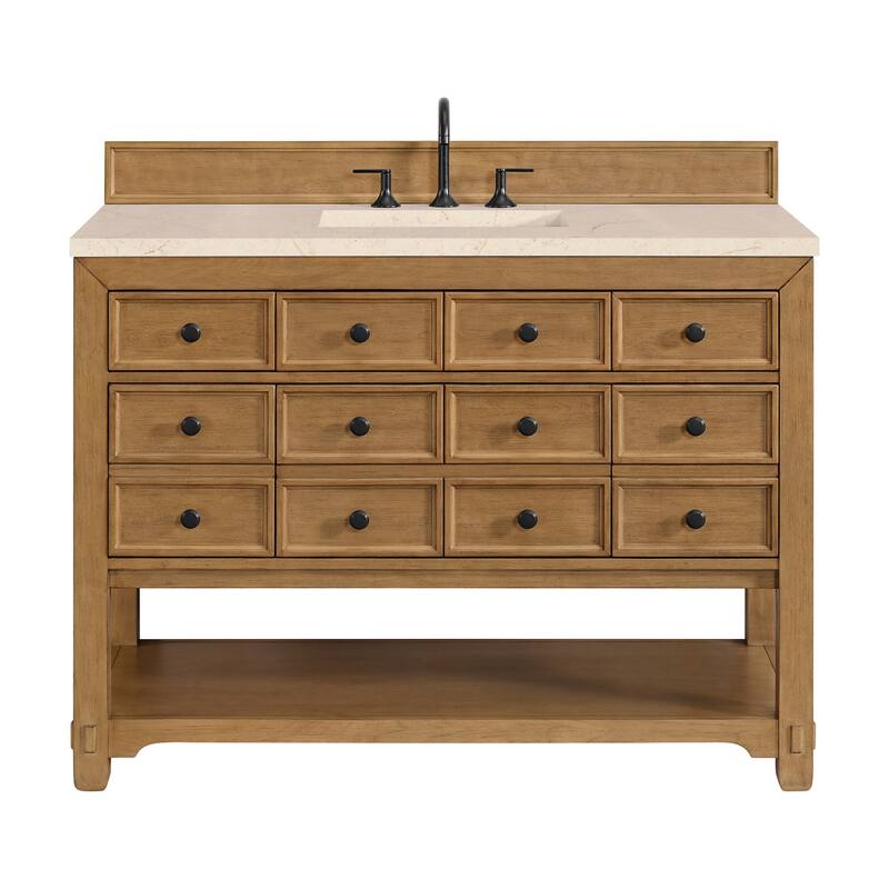 James Martin Vanities 505-V48-3EMR Malibu 48" Free Standing Single - Amber Birch - Wood Finish