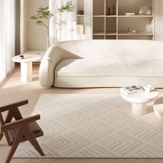 Illustration of Textured Living Area Rug For Penthouse Apartments