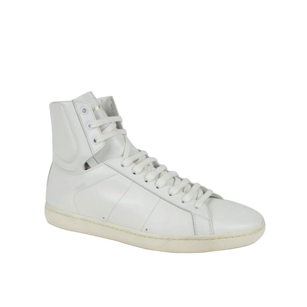 ysl men's white sneakers