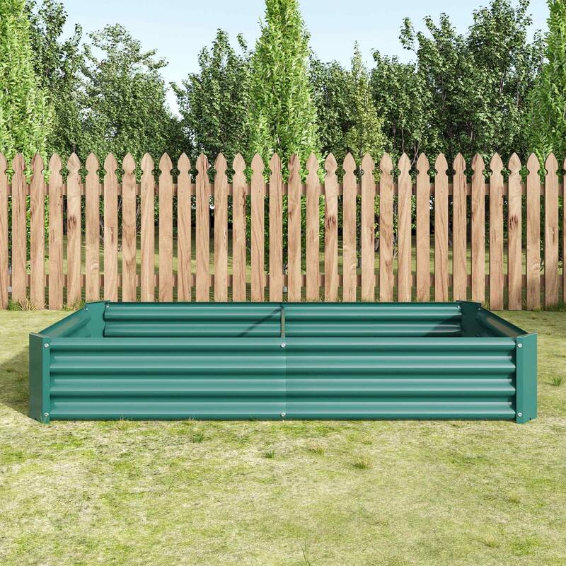 Metal Raised Garden Bed Planter Box for Outdoor Gardening