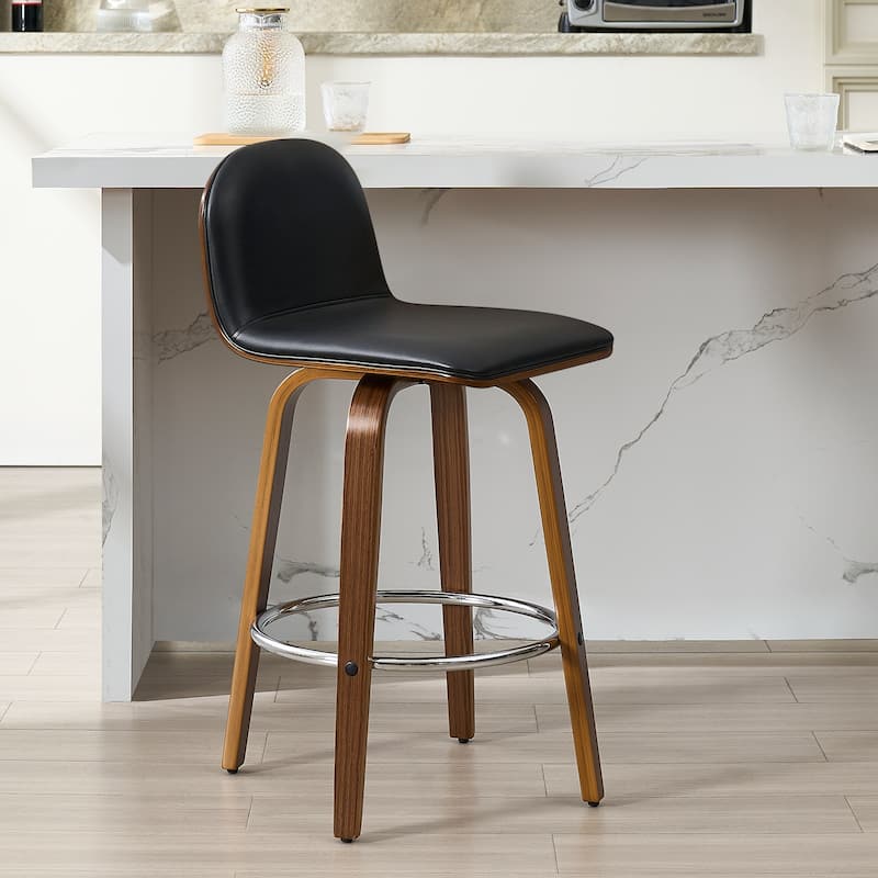 Upholstered Wood Swivel Bar Stools/ Counter Stool
