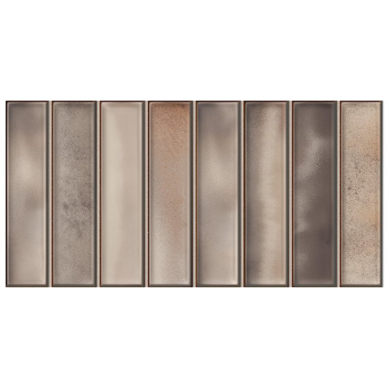 Merola Tile Borealis Greige 5-7/8" x 11-3/4" Ceramic Wall Tile