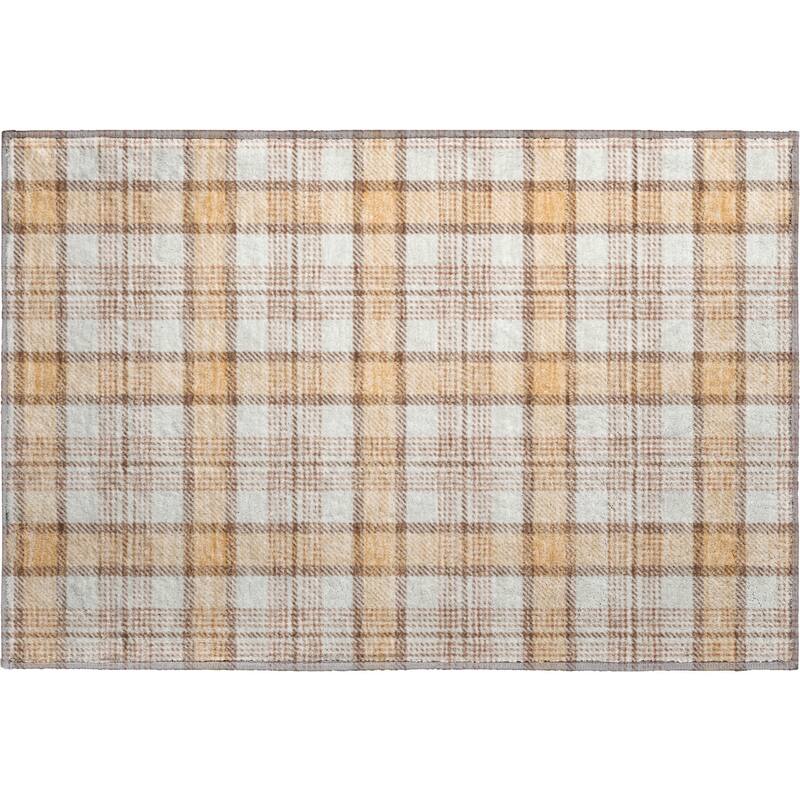 Premium Washable Super Soft Plaid Mayfield Rug