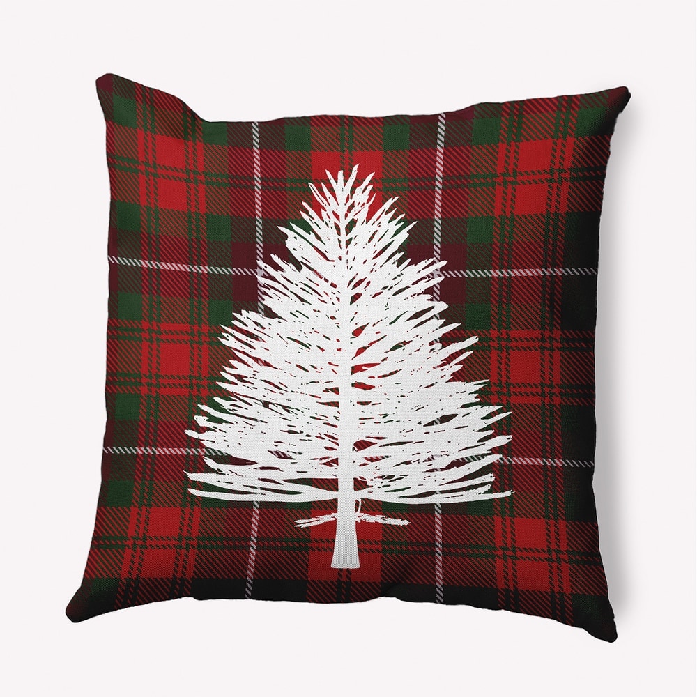 Tartan Pine Accent Pillow