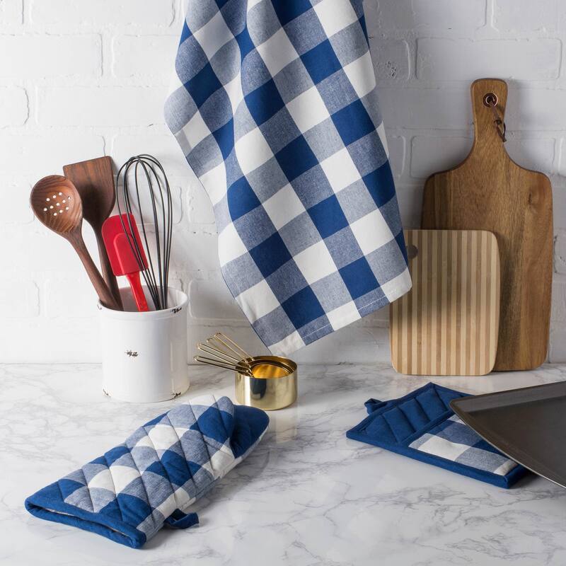 Design Imports Buffalo Check Dishtowel Set of 3 (30 inches long x 20 inches wide)