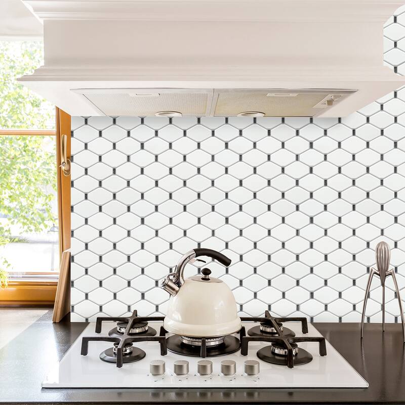 Altair Badajoz Honeycomb Glass Mosaic Floor and Wall Tile