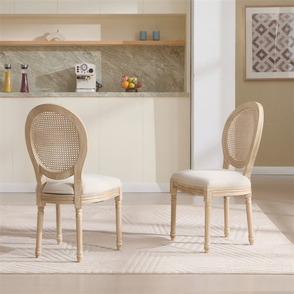 Set of 2 French Country Dining Chairs